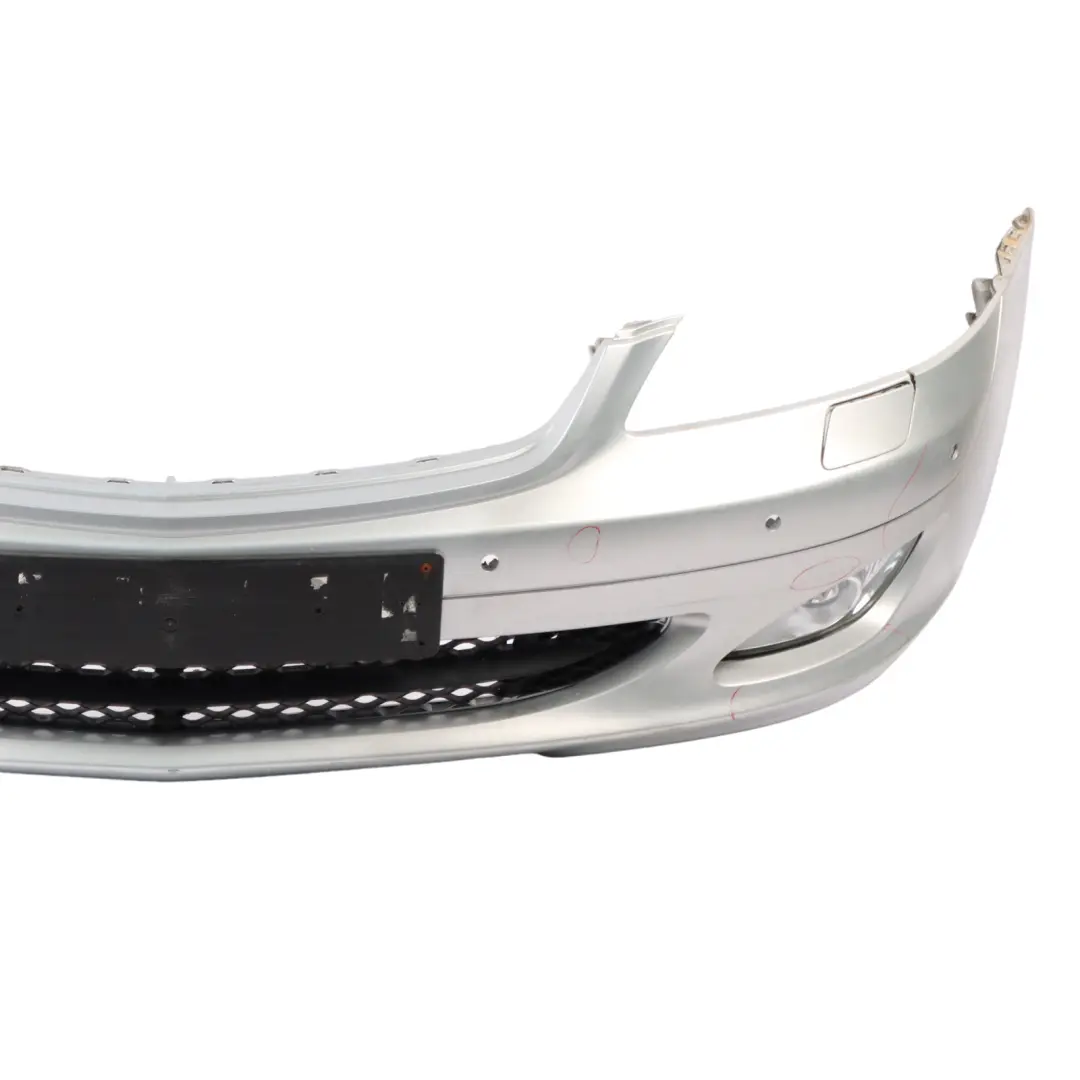 Front Bumper Trim Panel Cover Iridium Silver Metallic - 775 to Mercedes W221 with Part number A2218801040 Mercedes W221 Front Bumper Trim Panel Cover Iridium Silver Metallic - 775 - SKU A2218801040-IRS - Part number A2218801040