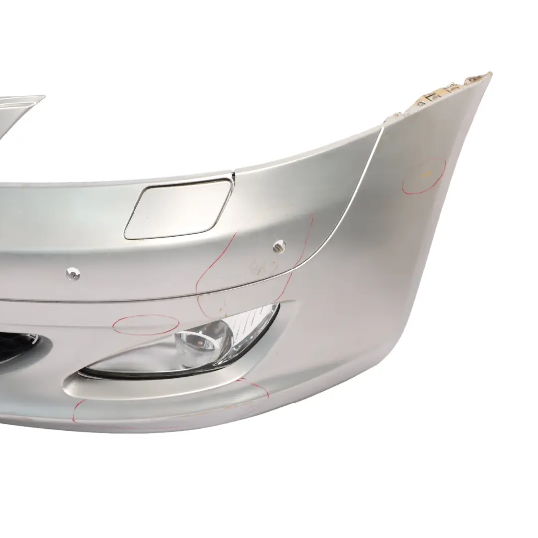 Mercedes W221 Front Bumper Trim Panel Cover Iridium Silver Metallic - 775 - SKU A2218801040-IRS - Part number A2218801040