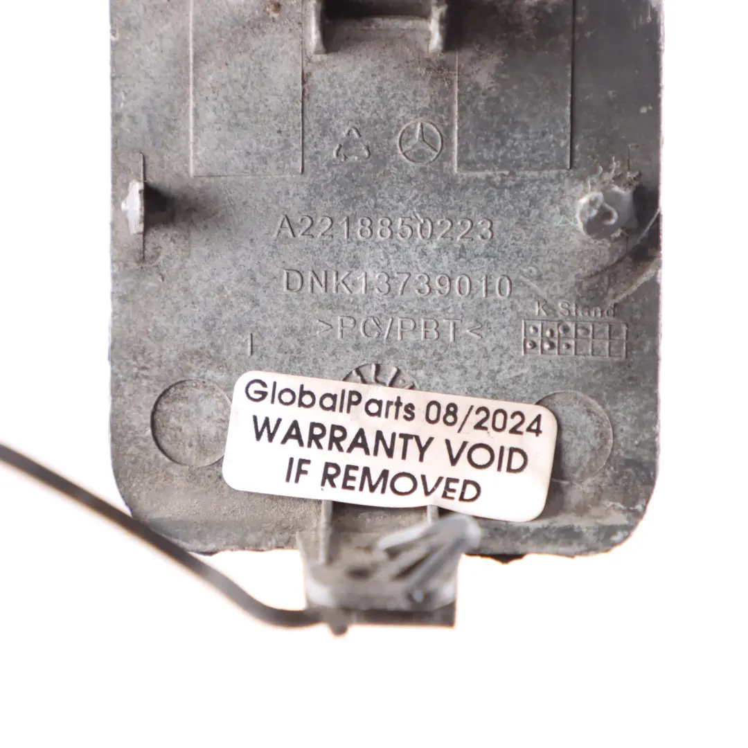 Front Bumper Tow Eye Hook Cover Cap Obsidian Black - 197 to Mercedes W221 with Part number A2218850223 Mercedes W221 Front Bumper Tow Eye Hook Cover Cap Obsidian Black - 197 - SKU A2218850223-OB - Part number A2218850223