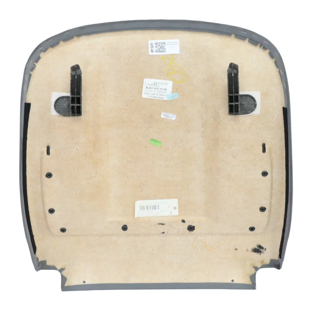 Panel Tylny Fotela Przedniego Prawy Lewy Szary Basalt Grey do Mercedes W221 o numerze A2219100539 Mercedes W221 Panel Tylny Fotela Przedniego Prawy Lewy Szary Basalt Grey - SKU A2219100539-1 - Numer Części A2219100539