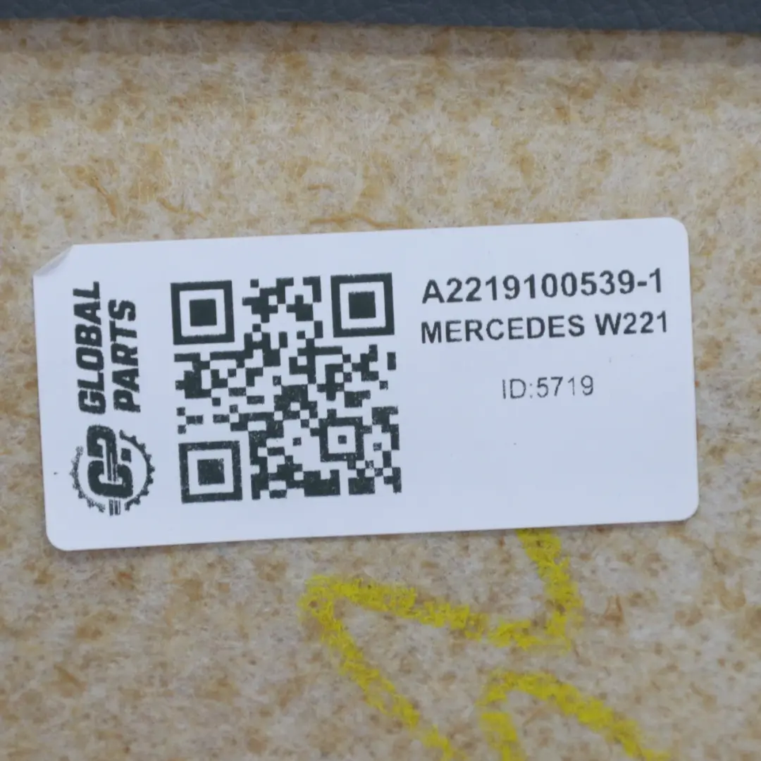 Asiento Delantero Cubre Panel Interior Placa Trasera para Mercedes W221 con número de pieza A2219100539 Mercedes W221 Asiento Delantero Cubre Panel Interior Placa Trasera - SKU A2219100539 - Número de pieza A2219100539
