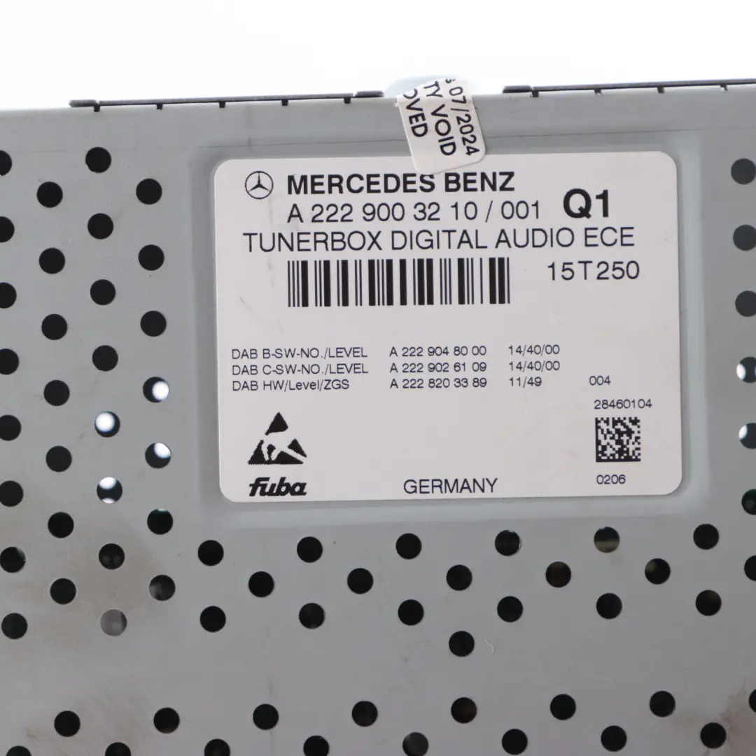 Mercedes W205 Head Unit Audio Player Radio Sat Nav Módulo - SKU A2229003210 - Número de pieza A2229003210