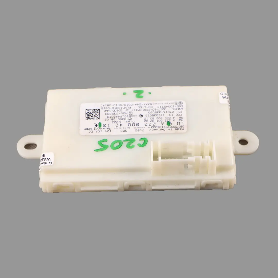 Keyless Module Mercedes W205 W213 C253 ECU Door Lock Control Unit to with Part number A2229004213 Keyless Module Mercedes W205 W213 C253 ECU Door Lock Control Unit - SKU A2229004213 - Part number A2229004213