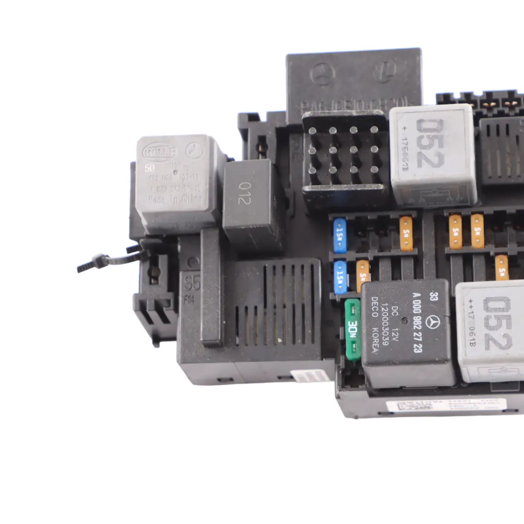 Fuse Box Mercedes W205 W222 Engine Compartment SAM Module Relay Unit to with Part number A2229063302 Fuse Box Mercedes W205 W222 Engine Compartment SAM Module Relay Unit - SKU A2229063302 - Part number A2229063302