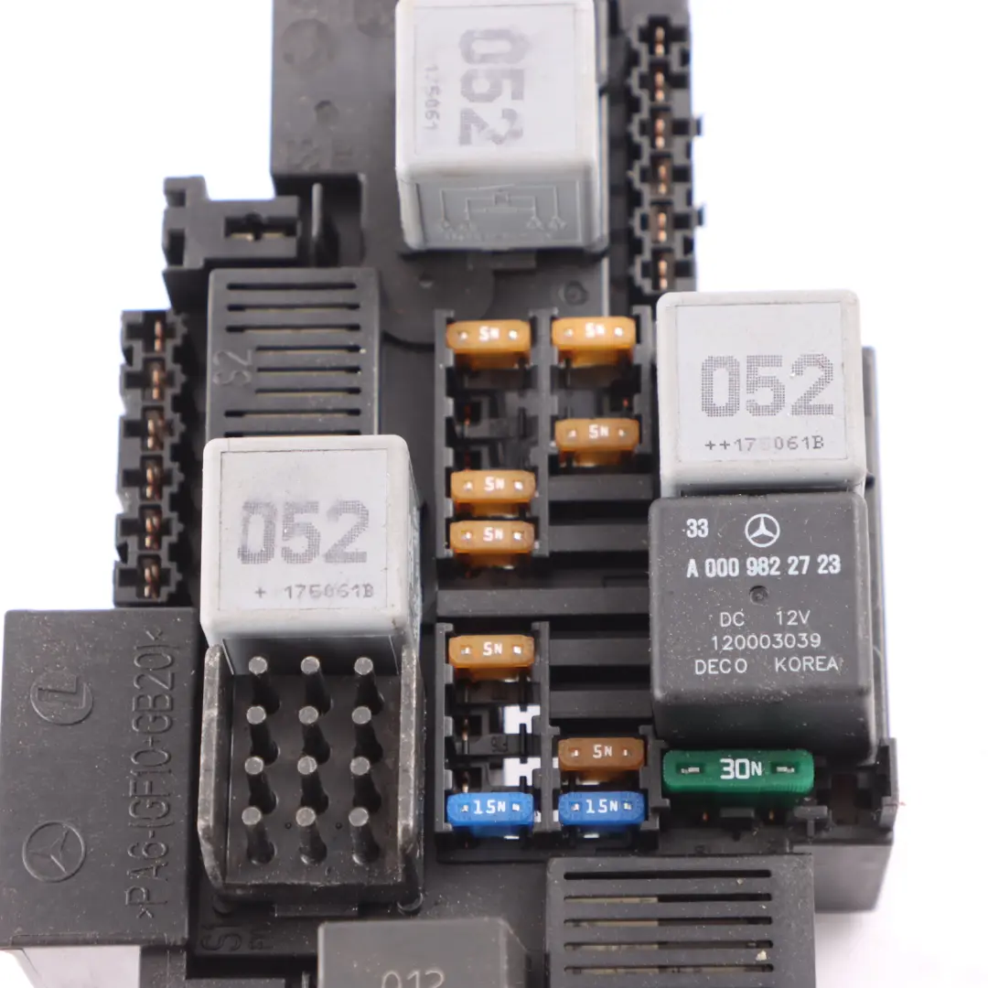 Fuse Box Mercedes W205 W222 Engine Compartment SAM Module Relay Unit to with Part number A2229063302 Fuse Box Mercedes W205 W222 Engine Compartment SAM Module Relay Unit - SKU A2229063302 - Part number A2229063302