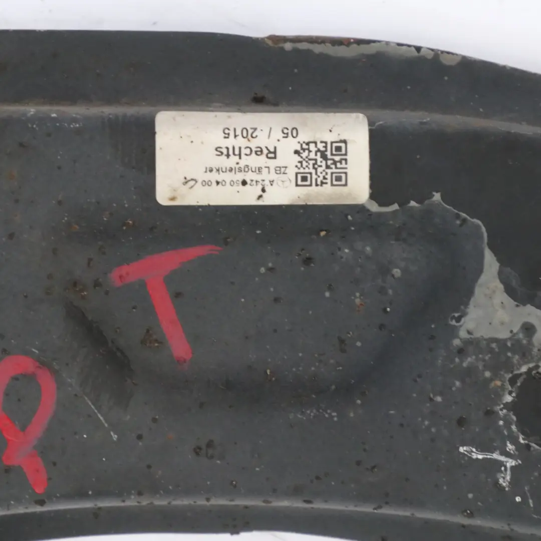 Control Arm Transverse Suspension Rear Right O/S to Mercedes X156 with Part number A2423500400 Mercedes X156 Control Arm Transverse Suspension Rear Right O/S - SKU A2423500400 - Part number A2423500400