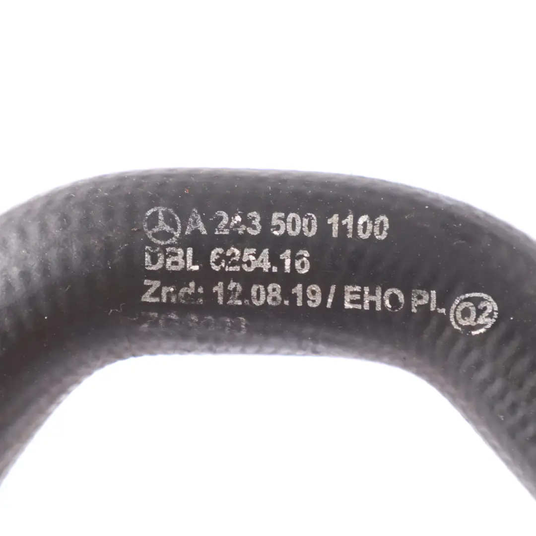 EQA350 H243 Tuyau de la pompe à eau de refroidissement Mercedes - SKU A2435001100 - Numéro de pièce A2435001100
