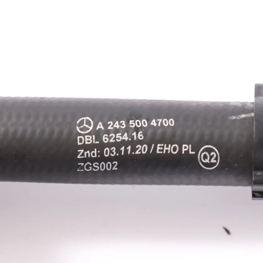 EQA350 H243 eléctric Manguera de refrigerante Línea de agua para Mercedes con número de pieza A2435004700 Mercedes EQA350 H243 eléctric Manguera de refrigerante Línea de agua - SKU A2435004700 - Número de pieza A2435004700