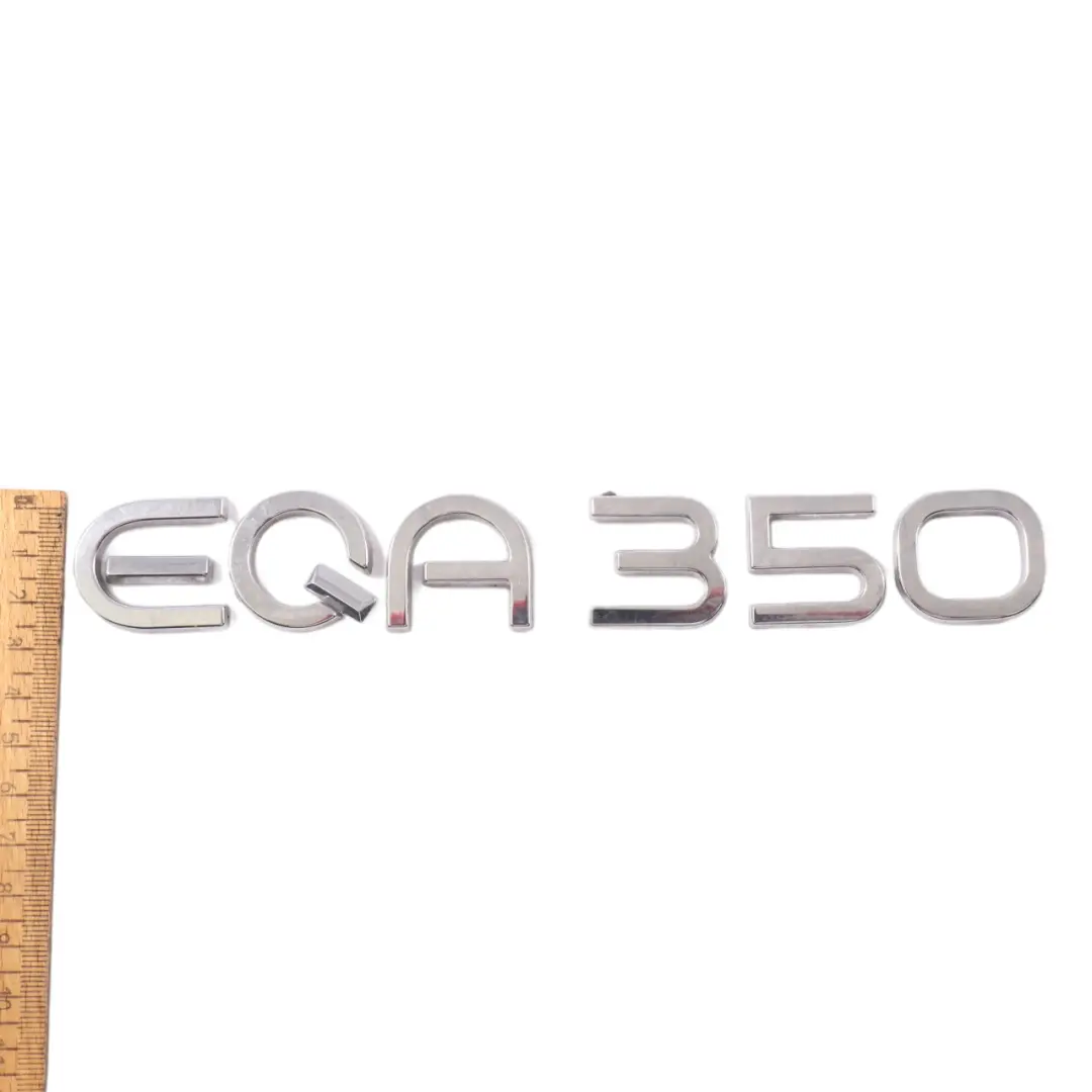 EQA350 Electric H243 Model Badge Trunk Lid Logo EQA350 to Mercedes with Part number A2438170700 Mercedes EQA350 Electric H243 Model Badge Trunk Lid Logo EQA350 - SKU A2438170700 - Part number A2438170700
