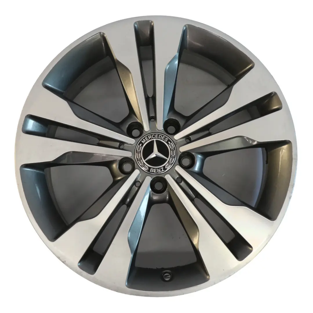 Mercedes C117 Wheel Alloy Rim 18" 7,5J ET:52 5-Double Spoke - SKU A2464010400-3 - Part number A2464010400