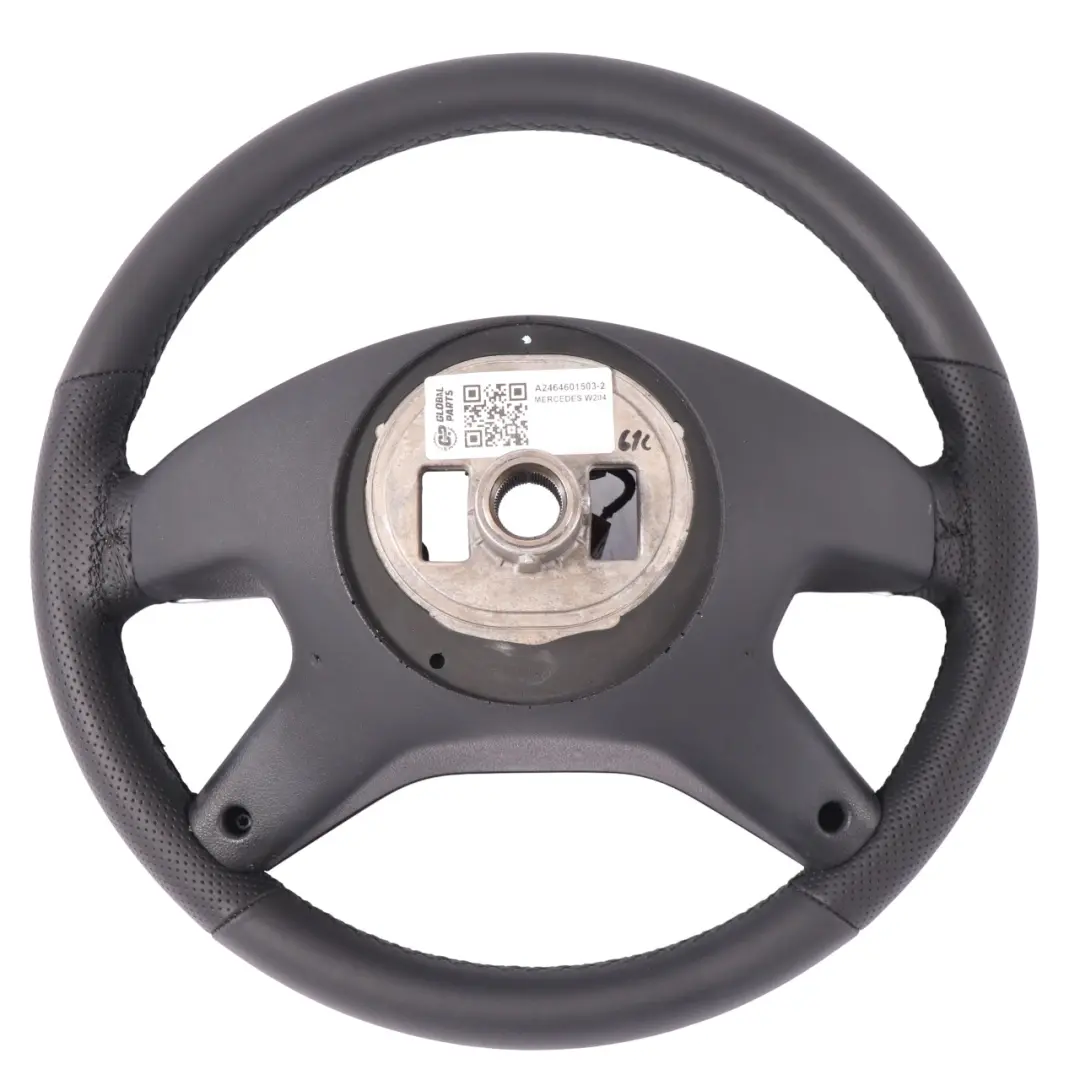 NUEVO volante de cuero negro multifunción para Mercedes W204 con número de pieza A2464601503 Mercedes W204 NUEVO volante de cuero negro multifunción - SKU A2464601503-2 - Número de pieza A2464601503