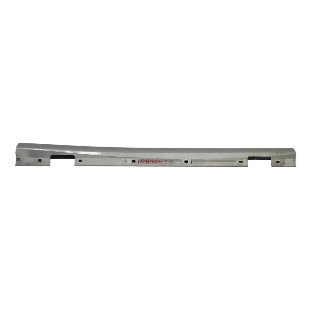 Mercedes W176 Seitenschweller rechts Türschwellerabdeckung W246 Polar Silber 761 - SKU A2466980654-PLS2 - Teilenummer A2466980654