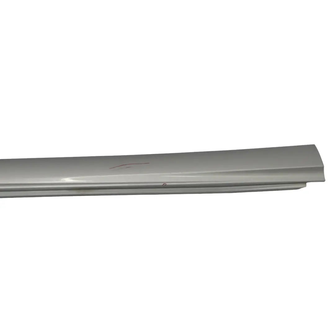 Side Skirt Right O/S Door Sill Cover W117 W246 Polar Silver - 761 to Mercedes W176 with Part number A2466980654 Mercedes W176 Side Skirt Right O/S Door Sill Cover W117 W246 Polar Silver - 761 - SKU A2466980654-PLS2 - Part number A2466980654