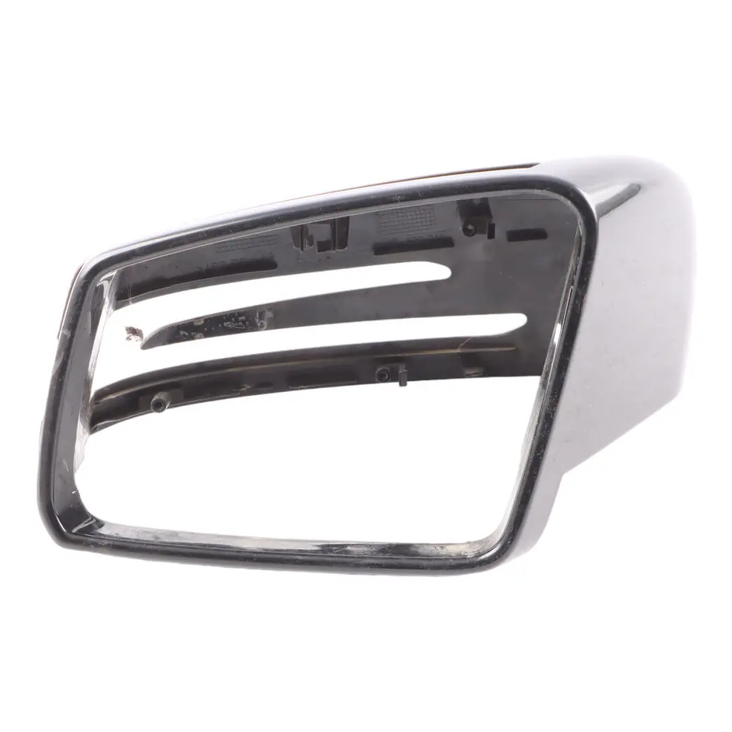 Wing Mirror Cover Cap Door Left N/S Housing Night Black - 696 to Mercedes W176 with Part number A2468110100 Mercedes W176 Wing Mirror Cover Cap Door Left N/S Housing Night Black - 696 - SKU A2468110100-NIB - Part number A2468110100