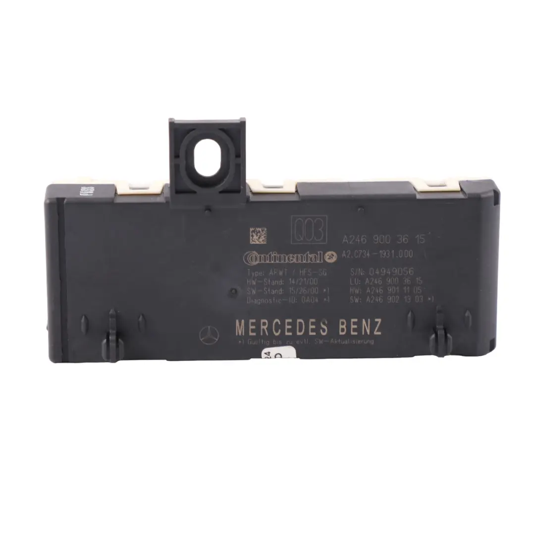 Mercedes GLA X156 Módulo unidad control tapa maletero portón trasero - SKU A2469003615 - Número de pieza A2469003615