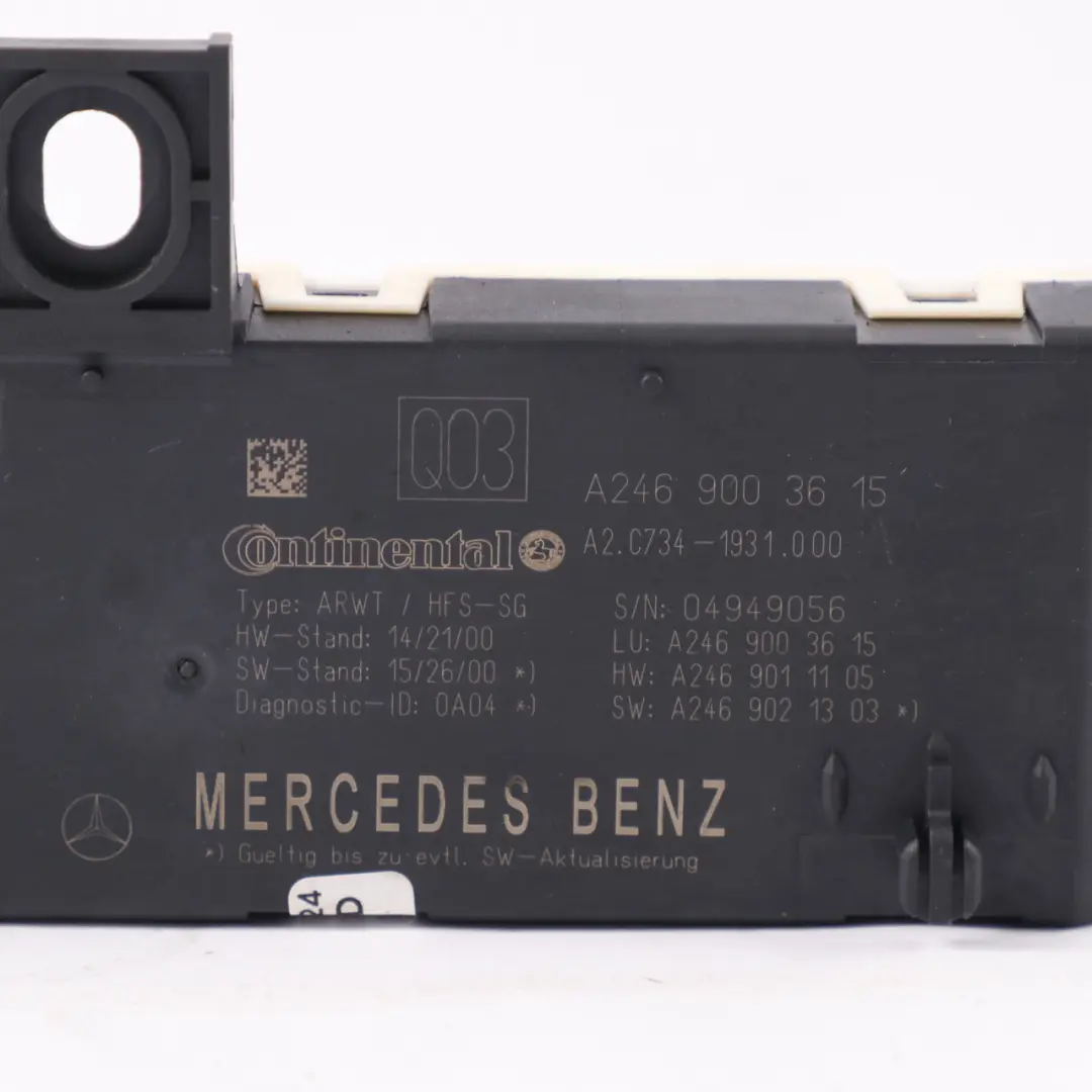 Mercedes GLA X156 Modulo unità portellone posteriore bagagliaio - SKU A2469003615 - Numero di parte A2469003615