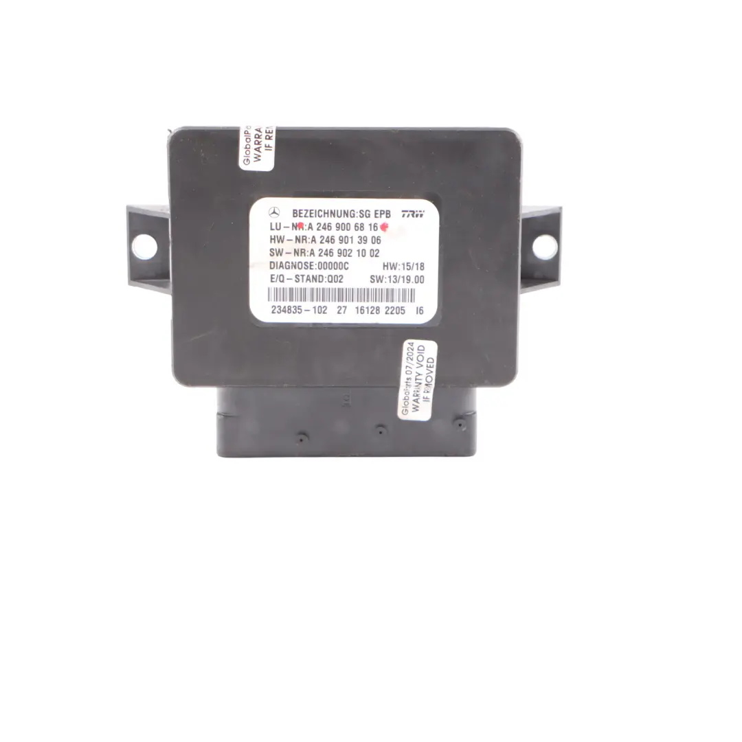 Mercedes W176 W231 W246 Elektrische Parkbremse Steuergerät Modul - SKU A2469006816 - Teilenummer A2469006816