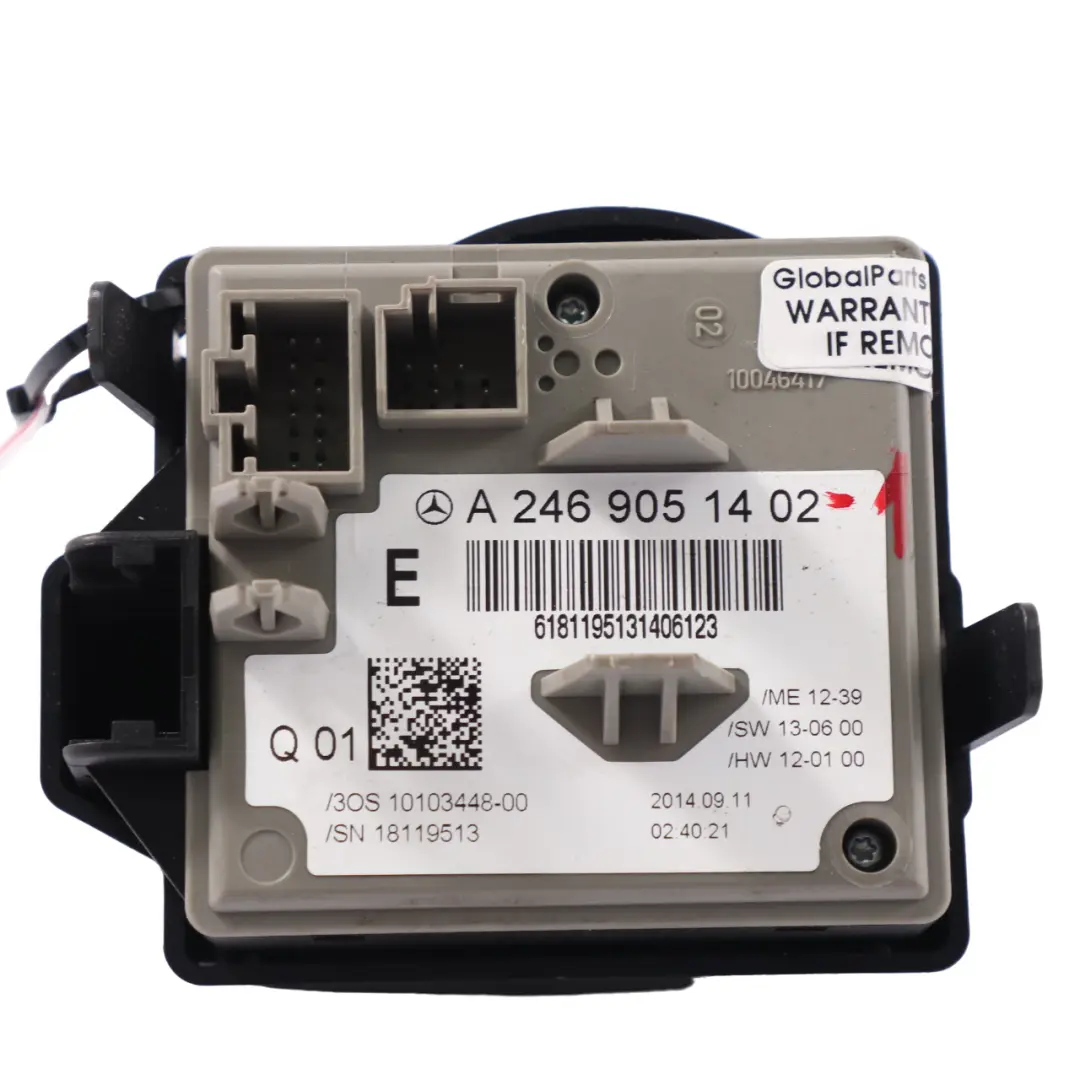  Ignition Switch Mercedes W176 W246 Key Reader Lock Control Unit - SKU A2469051402-1 - Part number A2469051402