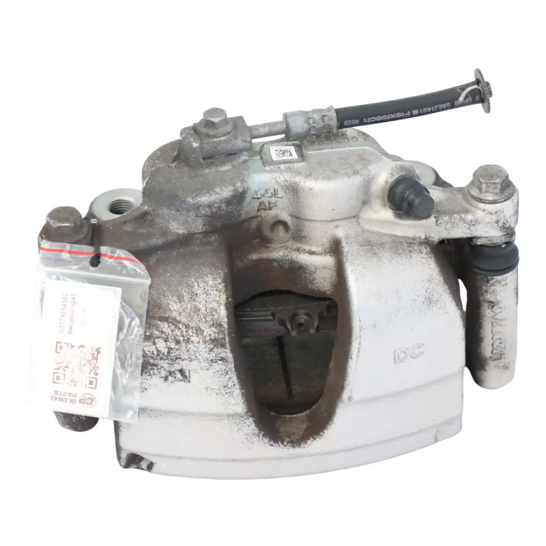 Pinza de freno delantera izquierda Soporte portapinza para Mercedes H243 con número de pieza A2474214300 Mercedes H243 Pinza de freno delantera izquierda Soporte portapinza - SKU A2474214300 - Número de pieza A2474214300