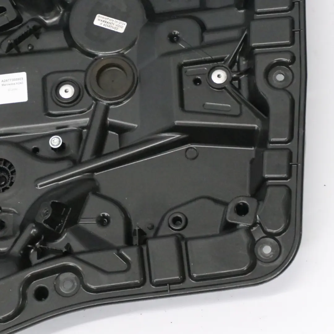 Window Lifter Carrier Mercedes EQA H243 W247 Door Rear Left N/S to with Part number A2477300903 Window Lifter Carrier Mercedes EQA H243 W247 Door Rear Left N/S - SKU A2477300903 - Part number A2477300903