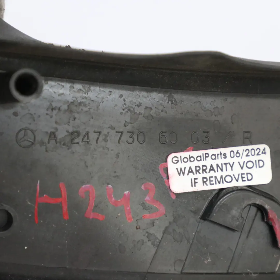 Mercedes EQA H243 Listwa Uszczelka Osłona Drzwi Prawy Tył A2477305903 - SKU A2477306003 - Numer Części A2477306003