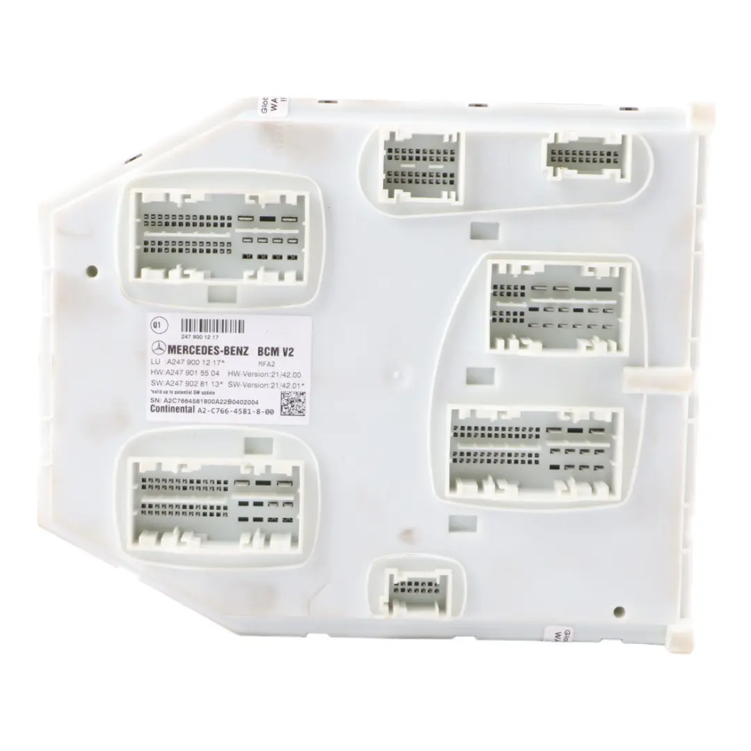 Body Control Module Mercedes C118 W177 W247 BCM V2 Unit ECU B to with Part number A2479001217 Body Control Module Mercedes C118 W177 W247 BCM V2 Unit ECU B - SKU A2479001217 - Part number A2479001217