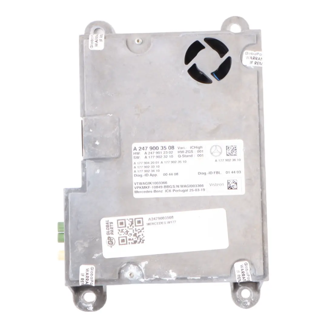 Instrument Cluster SpeedoMeter Module ECU Control Unit to Mercedes C118 with Part number A2479003508 Mercedes C118 Instrument Cluster SpeedoMeter Module ECU Control Unit - SKU A2479003508 - Part number A2479003508