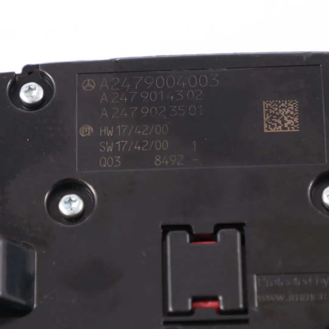 Mercedes W177 Console Centrale Pannello Interruttore Touchpad - SKU A2479004003-1 - Numero di parte A2479004003