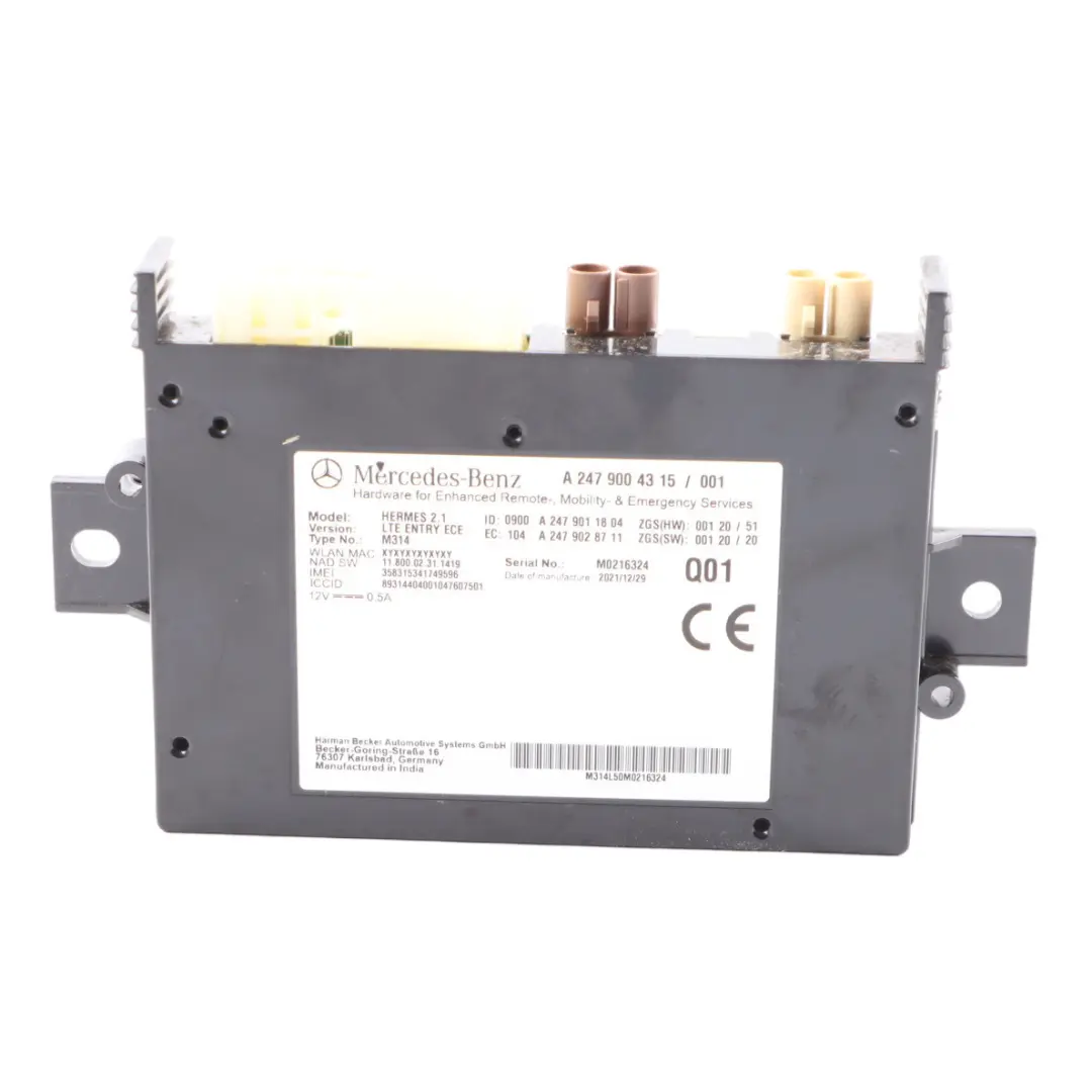 W907 W910 Telematics Communication Control Unit Module to Mercedes with Part number A2479004315 Mercedes W907 W910 Telematics Communication Control Unit Module - SKU A2479004315 - Part number A2479004315