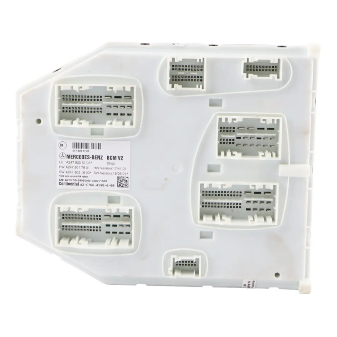 Fuse Box Front Central Body Control Module BCM Unit to Mercedes W177 with Part number A2479005708 Mercedes W177 Fuse Box Front Central Body Control Module BCM Unit - SKU A2479005708 - Part number A2479005708