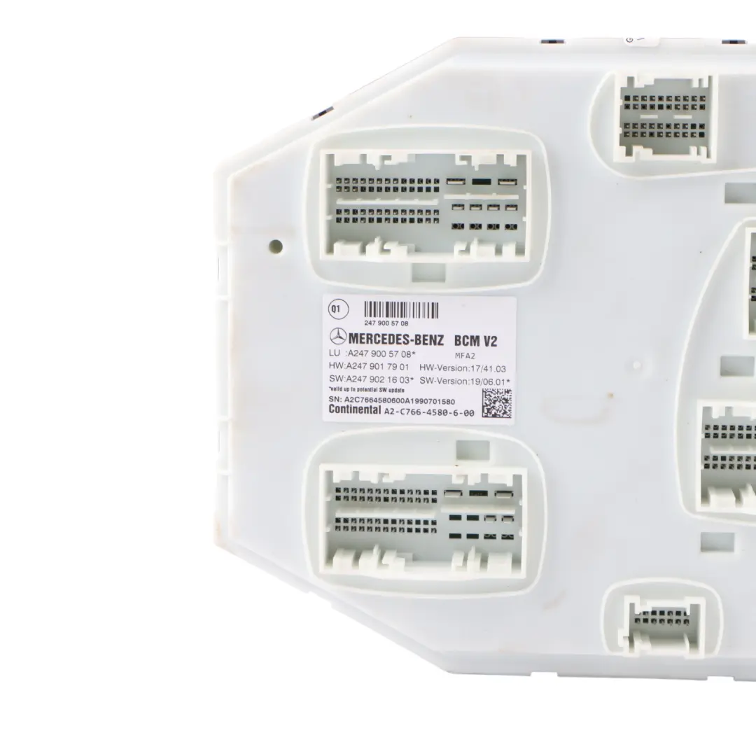 Fuse Box Front Central Body Control Module BCM Unit to Mercedes W177 with Part number A2479005708 Mercedes W177 Fuse Box Front Central Body Control Module BCM Unit - SKU A2479005708 - Part number A2479005708