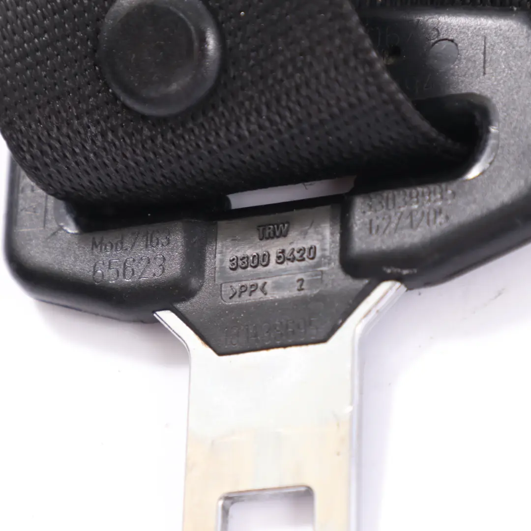 Mercedes W164 Seatbelt Front Left N/S Seat Safety Upper Belt Black - SKU A2518601985 - Part number A2518601985