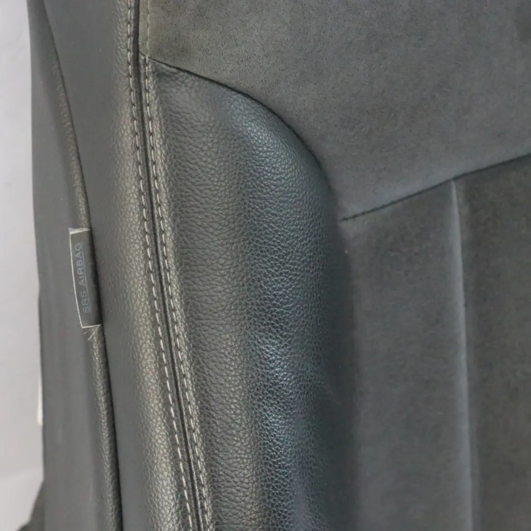 Asiento Delantero Derecho Respaldo Funda Cuero Alcantara Negro para Mercedes ML W164 con número de pieza A2519101493 Mercedes ML W164 Asiento Delantero Derecho Respaldo Funda Cuero Alcantara Negro - SKU A2519101493-1 - Número de pieza A2519101493