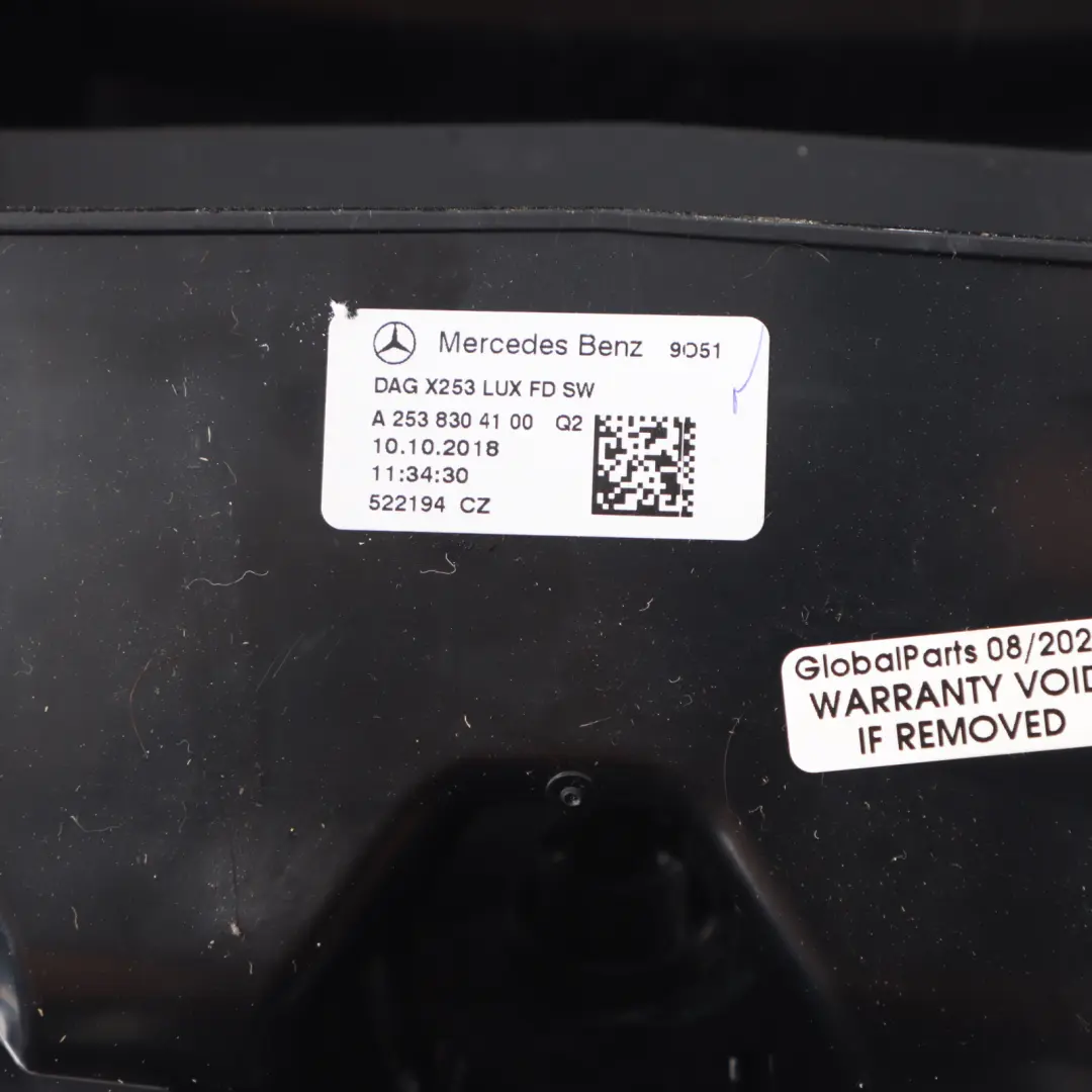 Mercedes X253 Console A/C Airbox Vent Channel Rear Leather Imtation - SKU A2538304100 - Part number A2538304100