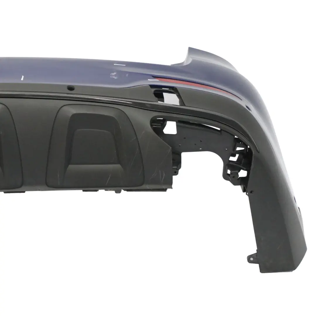 Bumper AMG Trim Panel Covering Brilliant Blue Metallic - 896 to Mercedes X253 Rear with Part number A2538851601 Mercedes X253 Rear Bumper AMG Trim Panel Covering Brilliant Blue Metallic - 896 - SKU A2538851601-BRB - Part number A2538851601