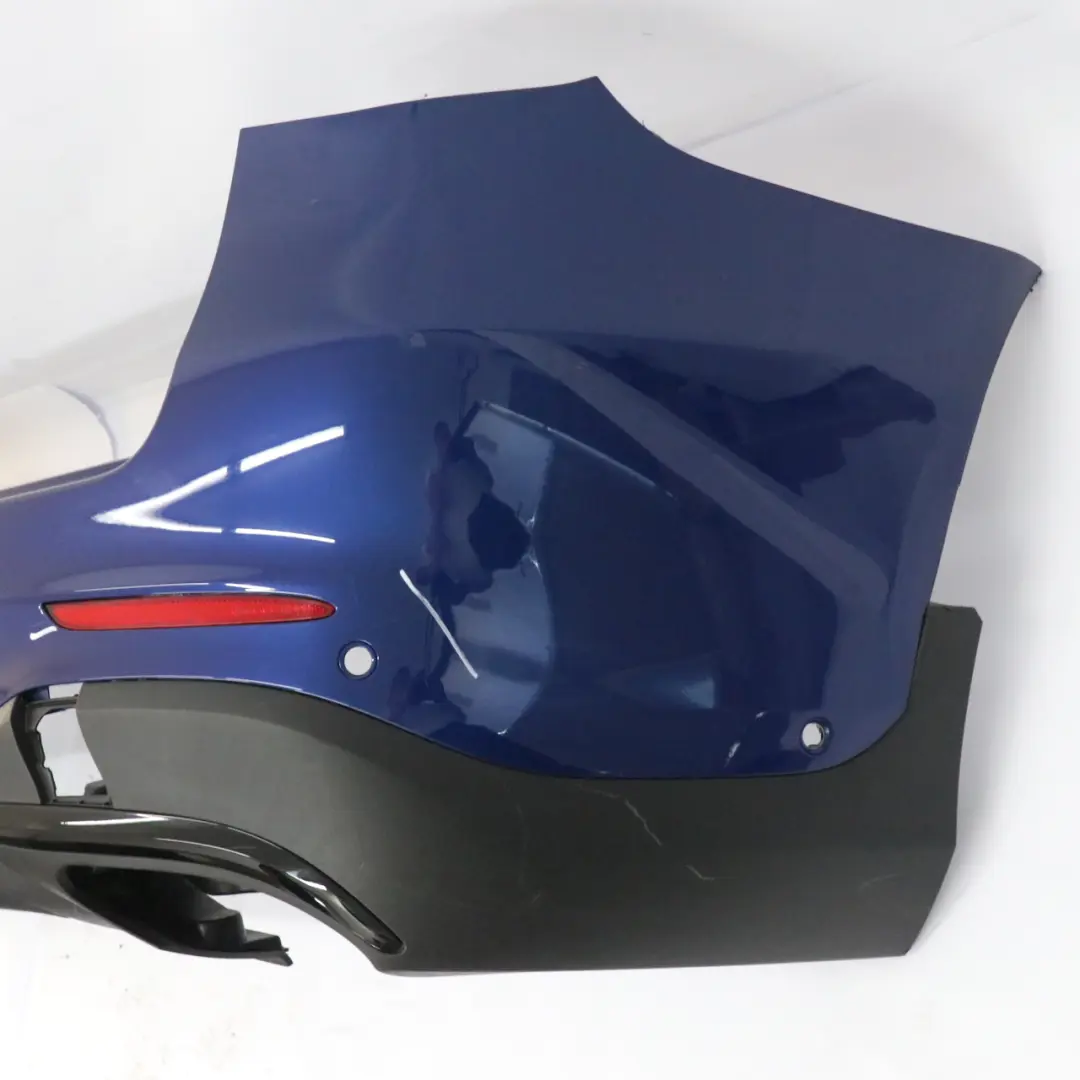 Bumper AMG Trim Panel Covering Brilliant Blue Metallic - 896 to Mercedes X253 Rear with Part number A2538851601 Mercedes X253 Rear Bumper AMG Trim Panel Covering Brilliant Blue Metallic - 896 - SKU A2538851601-BRB - Part number A2538851601