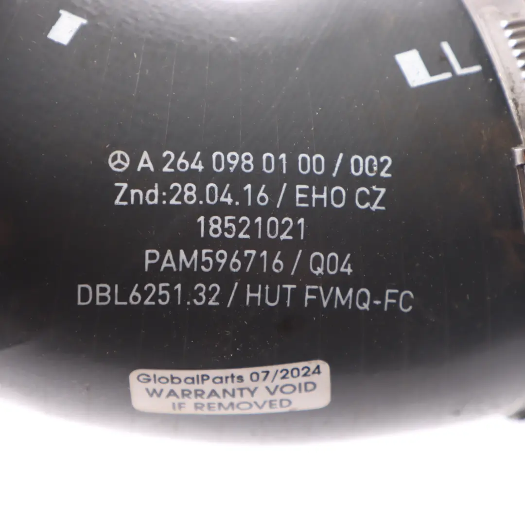 Mercedes W205 M264 Lufteinlass Rechts Ladeluftverteiler - SKU A2640980100 - Teilenummer A2640980100