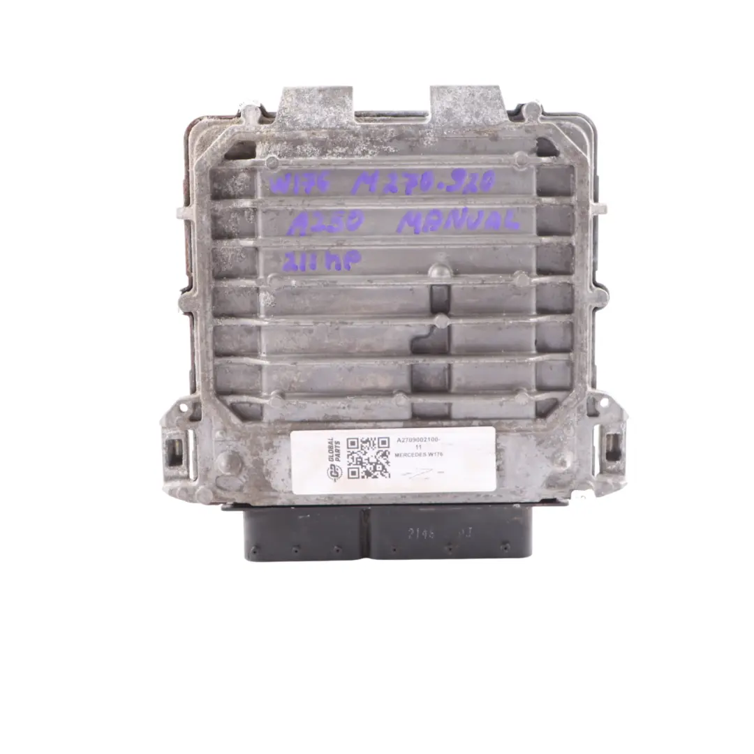 A250 M270.920 Engine Control Unit ECU Kit Manual to Mercedes W176 with Part number A2709002100 Mercedes W176 A250 M270.920 Engine Control Unit ECU Kit Manual - SKU A2709002100-11 - Part number A2709002100