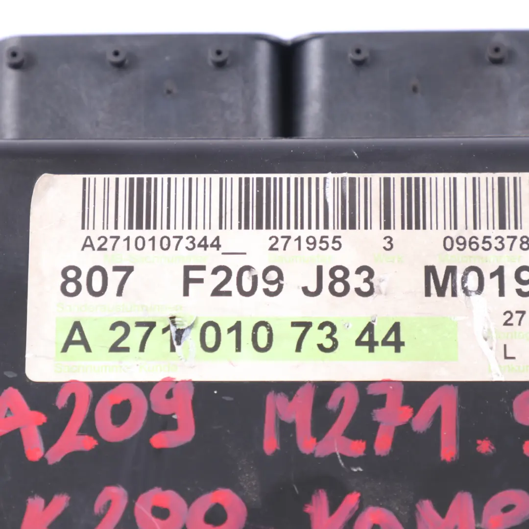 Mercedes A209 CLK200 K M271.955 Kit ECU unité contrôle moteur Clé - SKU A2710107344-1 - Numéro de pièce A2710107344
