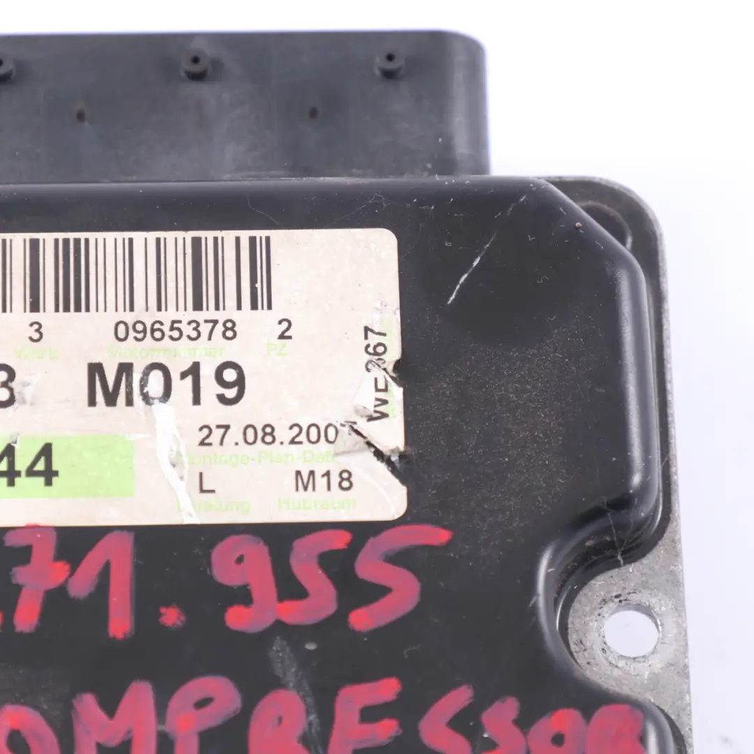 CLK200 K M271.955 Komputer Silnika ECU Kluczyk do Mercedes A209 o numerze A2710107344 Mercedes A209 CLK200 K M271.955 Komputer Silnika ECU Kluczyk - SKU A2710107344-1 - Numer Części A2710107344