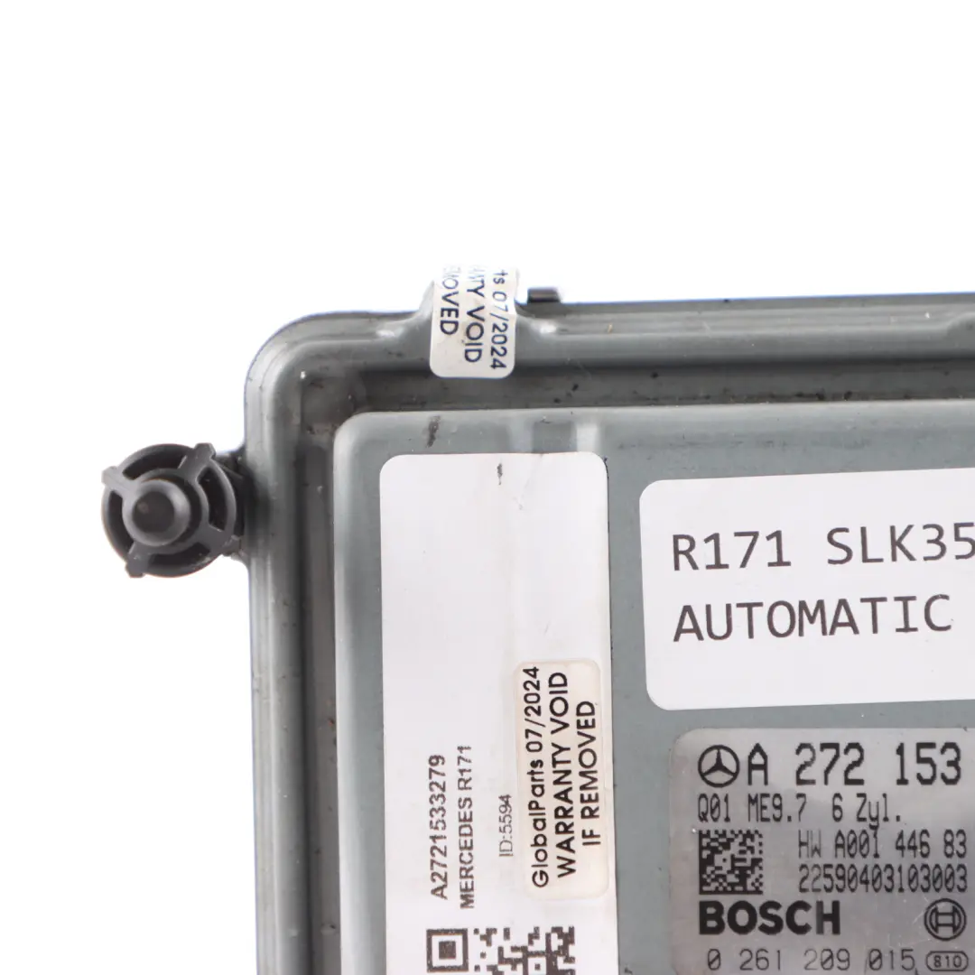 SLK350 Kompressor M272.963 Unidad del Motor ECU para Mercedes R171 con número de pieza A2721533279 Mercedes R171 SLK350 Kompressor M272.963 Unidad del Motor ECU - SKU A2721533279 - Número de pieza A2721533279