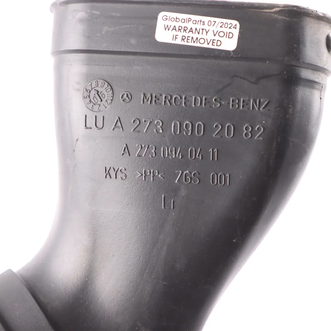M272 Air Intake Pipe Left N/S Air Duct to Mercedes CLS 350 C219 Petrol with Part number A2730902082 Mercedes CLS 350 C219 Petrol M272 Air Intake Pipe Left N/S Air Duct - SKU A2730902082 - Part number A2730902082