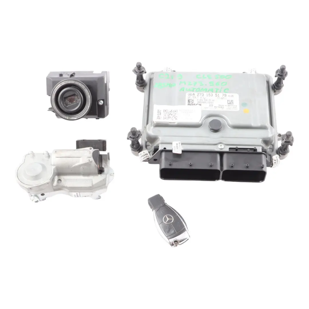 273.960 388HP Engine Module ECU Kit Key Lock to Mercedes C219 CLS 500 with Part number A2731535179 Mercedes C219 CLS 500 273.960 388HP Engine Module ECU Kit Key Lock - SKU A2731535179-1 - Part number A2731535179