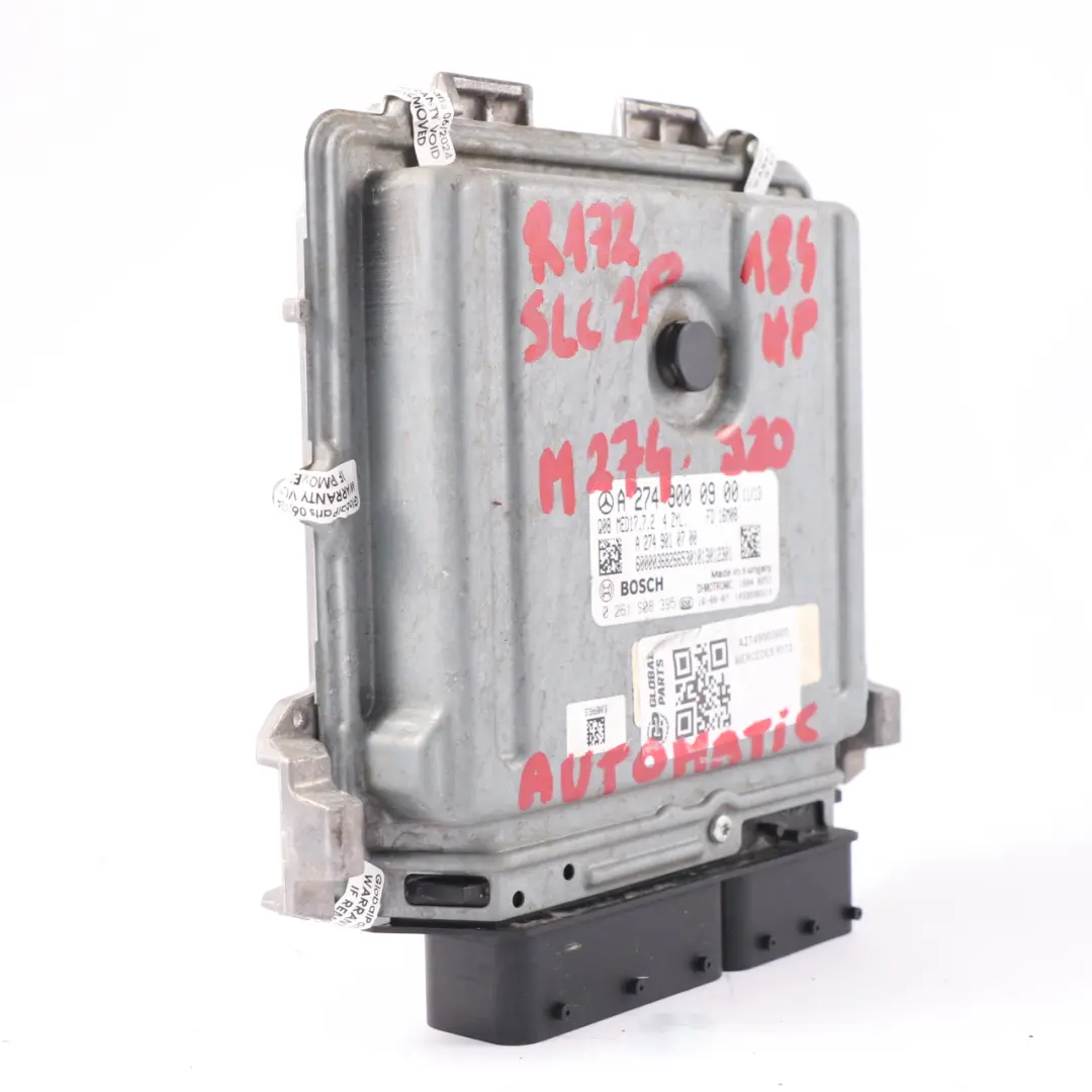 SLK500 M274 Module de contrôle du moteur ECU pour Mercedes R172 à propos du numéro de pièce A2749000900 Mercedes R172 SLK500 M274 Module de contrôle du moteur ECU - SKU A2749000900 - Numéro de pièce A2749000900