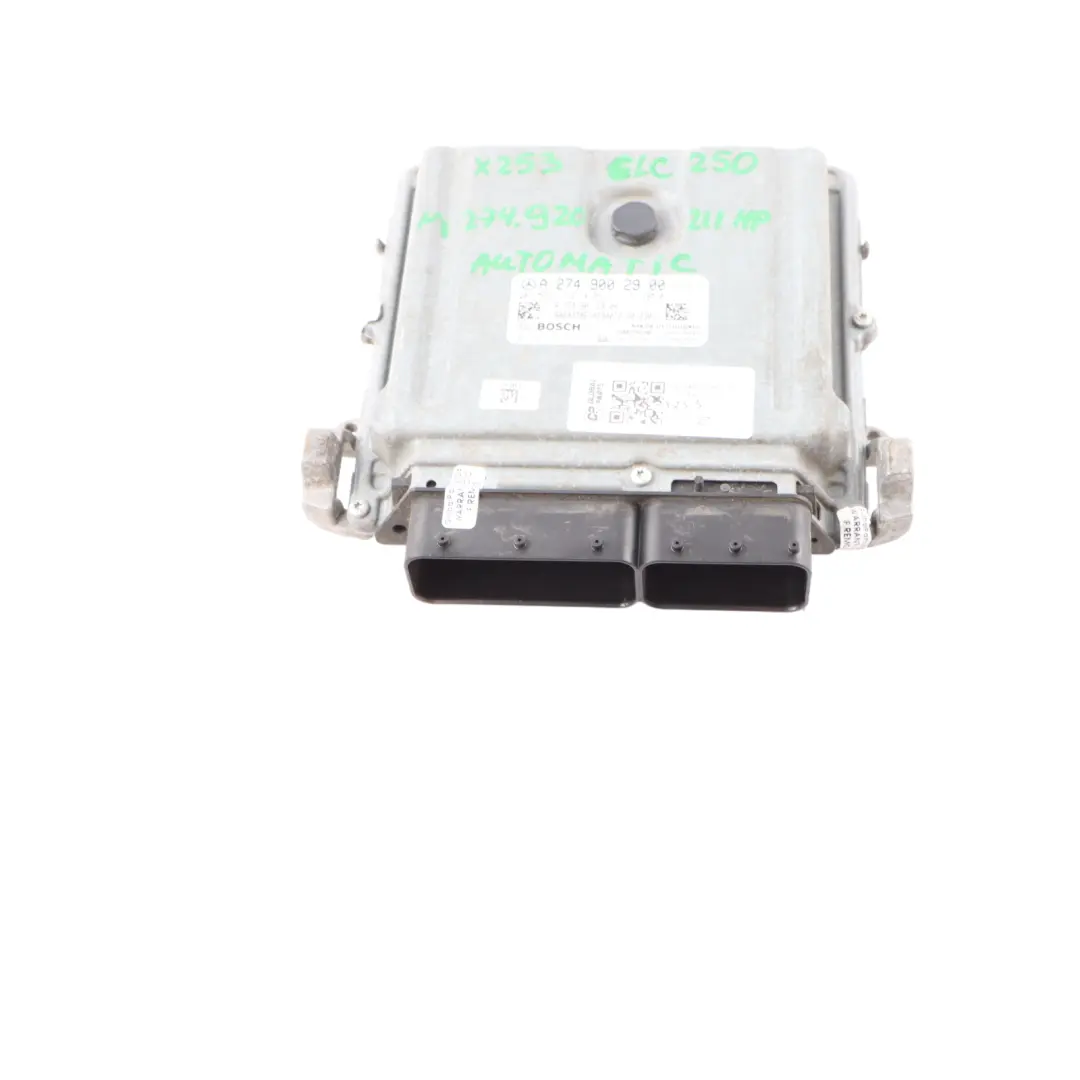 M274.920 4-Matic Engine ECU Unit Module to Mercedes X253 GLC 250 with Part number A2749002900 Mercedes X253 GLC 250 M274.920 4-Matic Engine ECU Unit Module - SKU A2749002900-1 - Part number A2749002900
