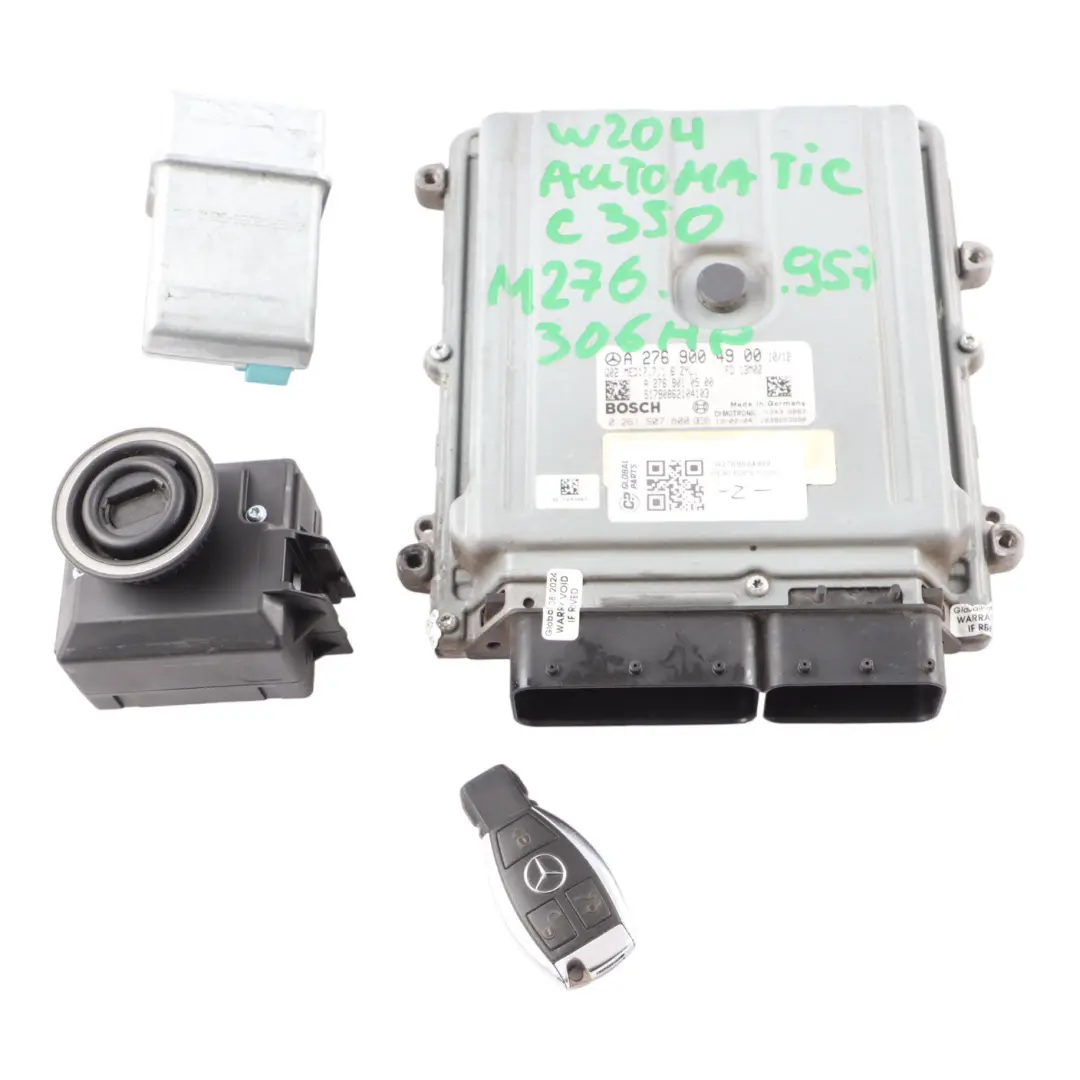 C350 M276.957 306HP Engine Control Unit ECU Kit Key to Mercedes W204 with Part number A2769004900 Mercedes W204 C350 M276.957 306HP Engine Control Unit ECU Kit Key - SKU A2769004900 - Part number A2769004900