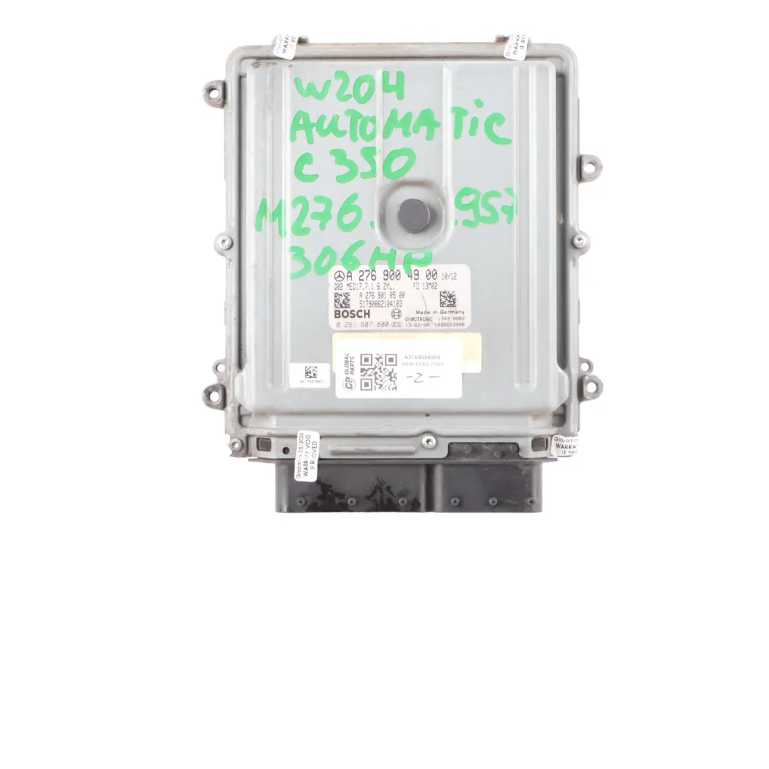 Mercedes W204 C350 M276.957 306HP Engine Control Unit ECU Kit Key - SKU A2769004900 - Part number A2769004900