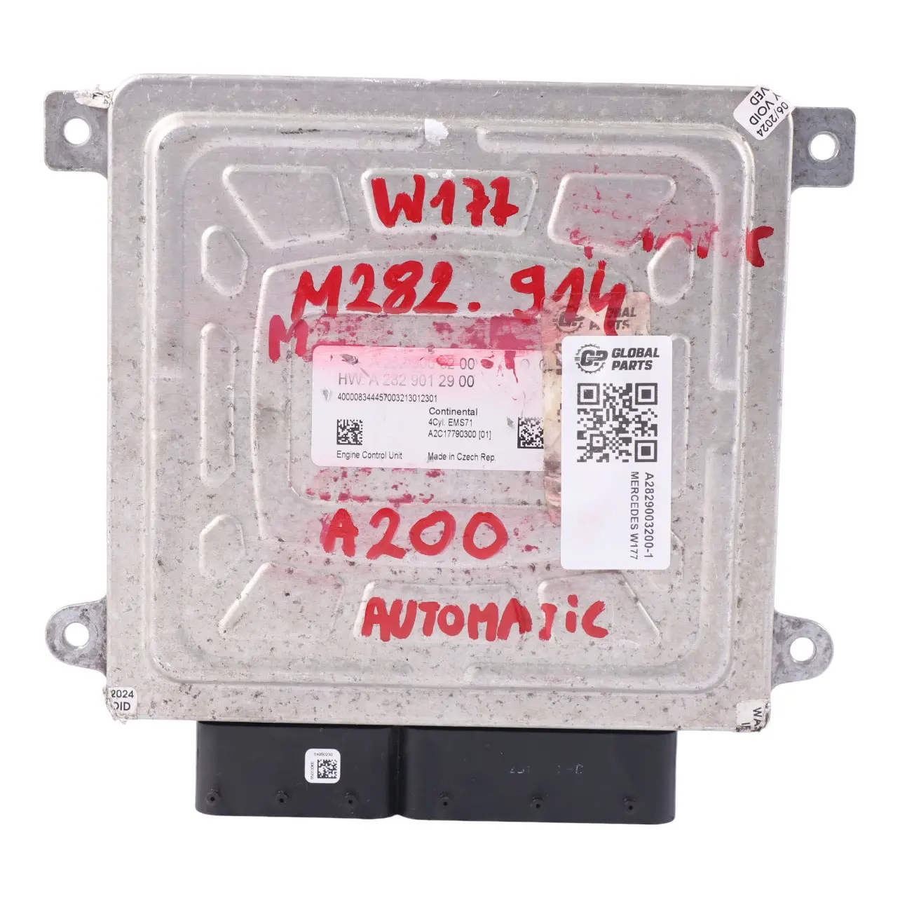 Mercedes W177 A200 M282.914 163HP Modulo Unità Controllo Motore ECU A2829003200