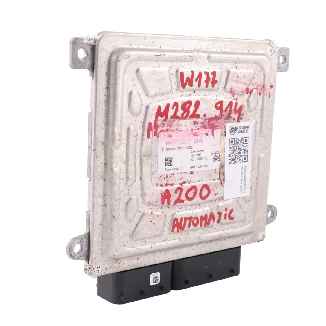 A200 M282.914 163HP Engine Control Unit Module ECU to Mercedes W177 with Part number A2829003200 Mercedes W177 A200 M282.914 163HP Engine Control Unit Module ECU - SKU A2829003200-1 - Part number A2829003200