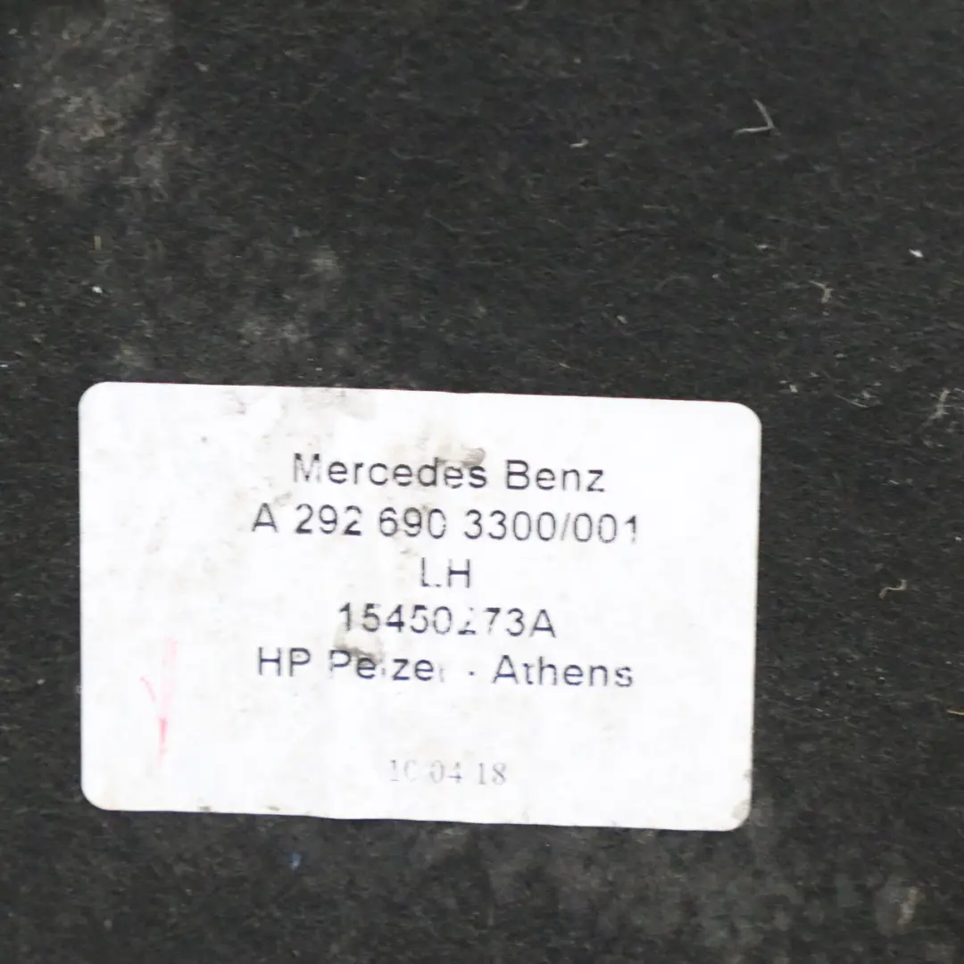 Mercedes GLE C292 Coupé Trasero Izquierdo Guardabarros Cubre Paso de Rueda - SKU A2926903300 - Número de pieza A2926903300